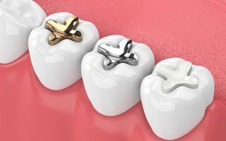 3D render of different filling materials